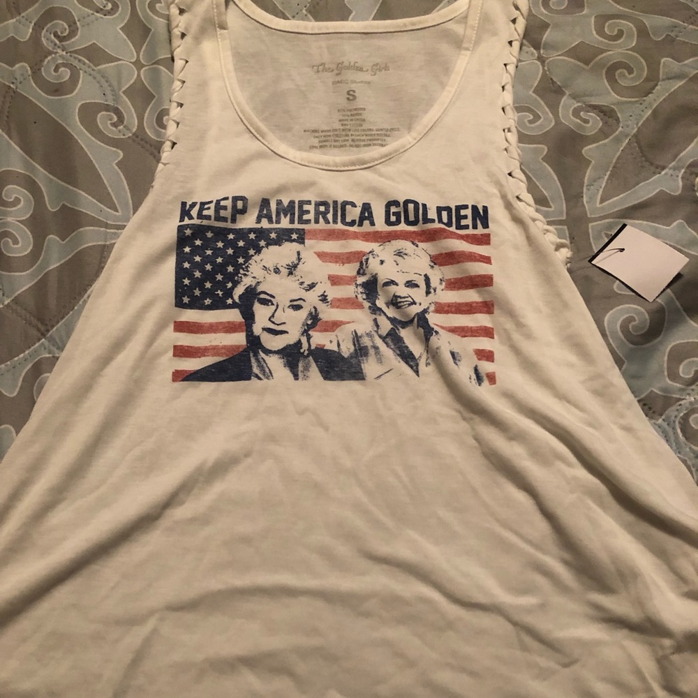 Keep American Golden Tank Top